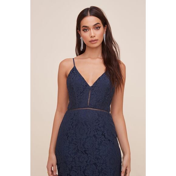 ASTR The Label LATTICE INSET LACE DRESS - Picture 3 of 12